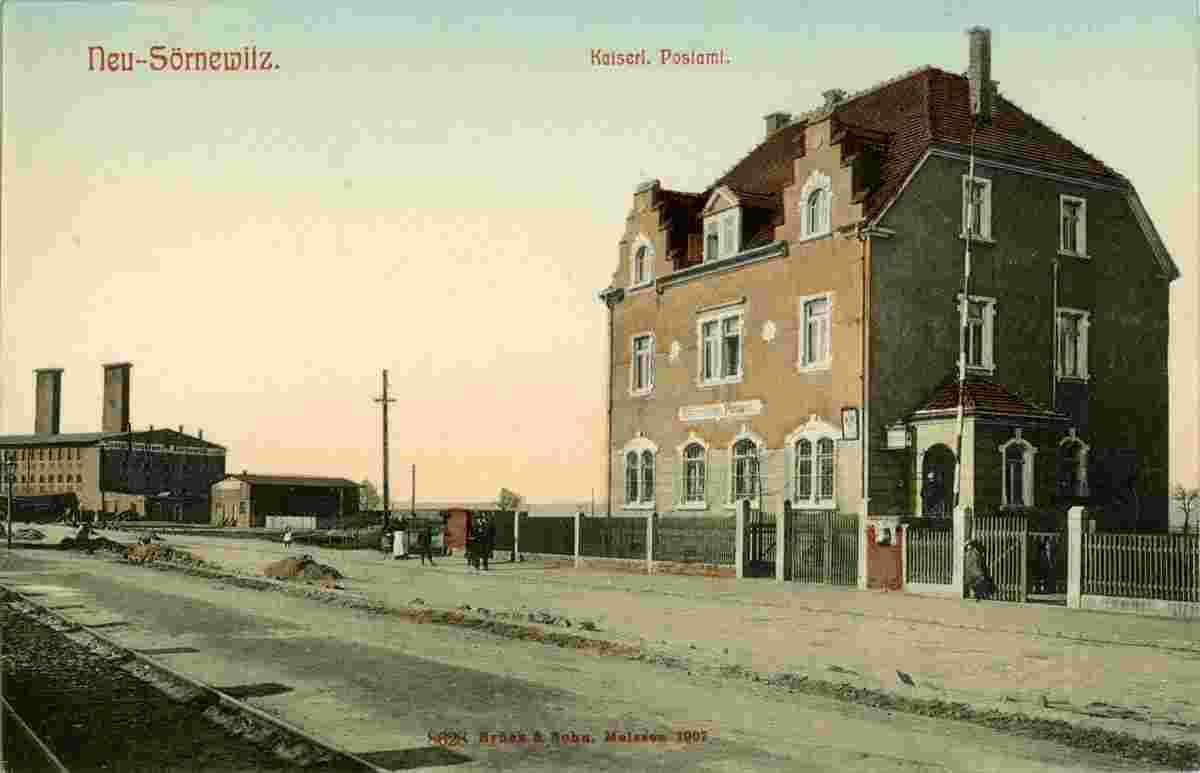 Coswig. Neusörnewitz - Kaiserliches Postamt, 1907