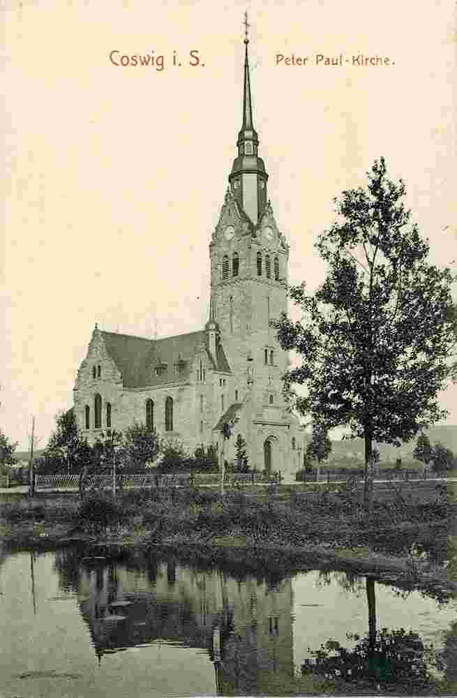 Coswig. Peter und Paul Kirche, 1908