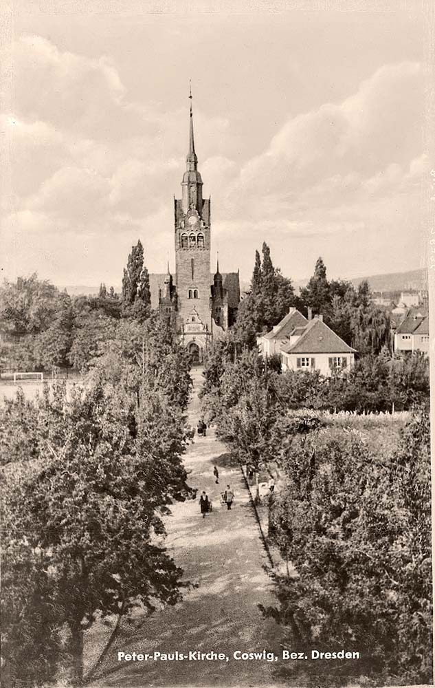 Coswig (Sachsen). Peter und Paul Kirche, 1955