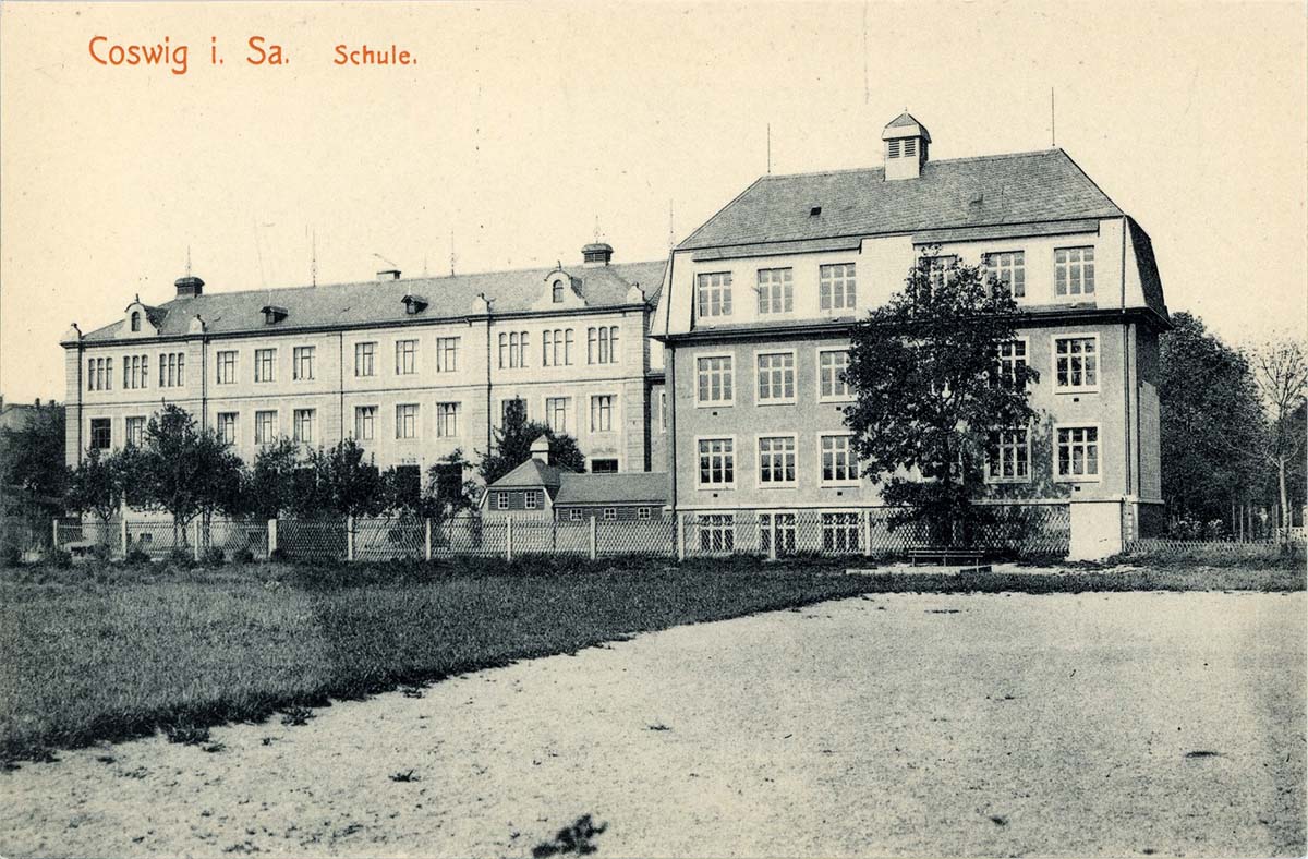Coswig (Sachsen). Schule, 1913