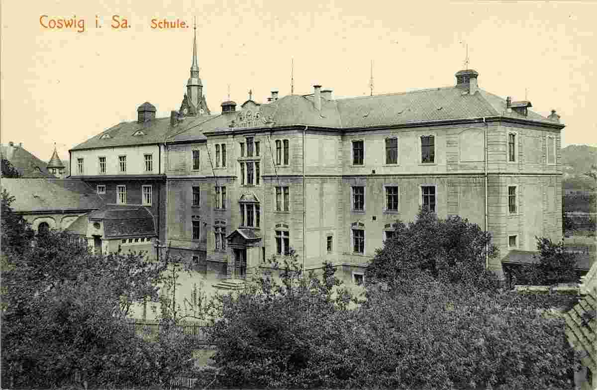 Coswig. Schule, 1913