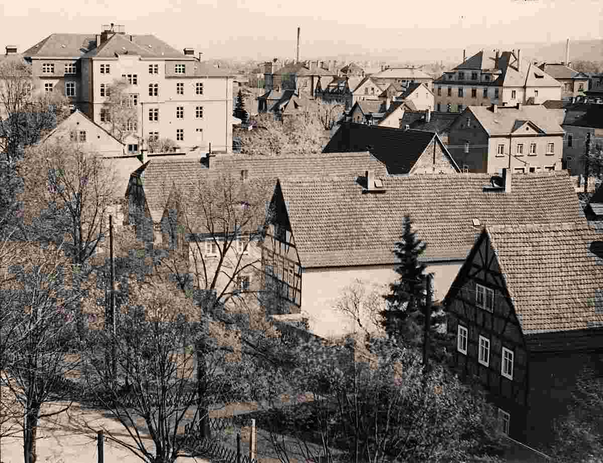 Coswig. Schule Kötitz, um 1930