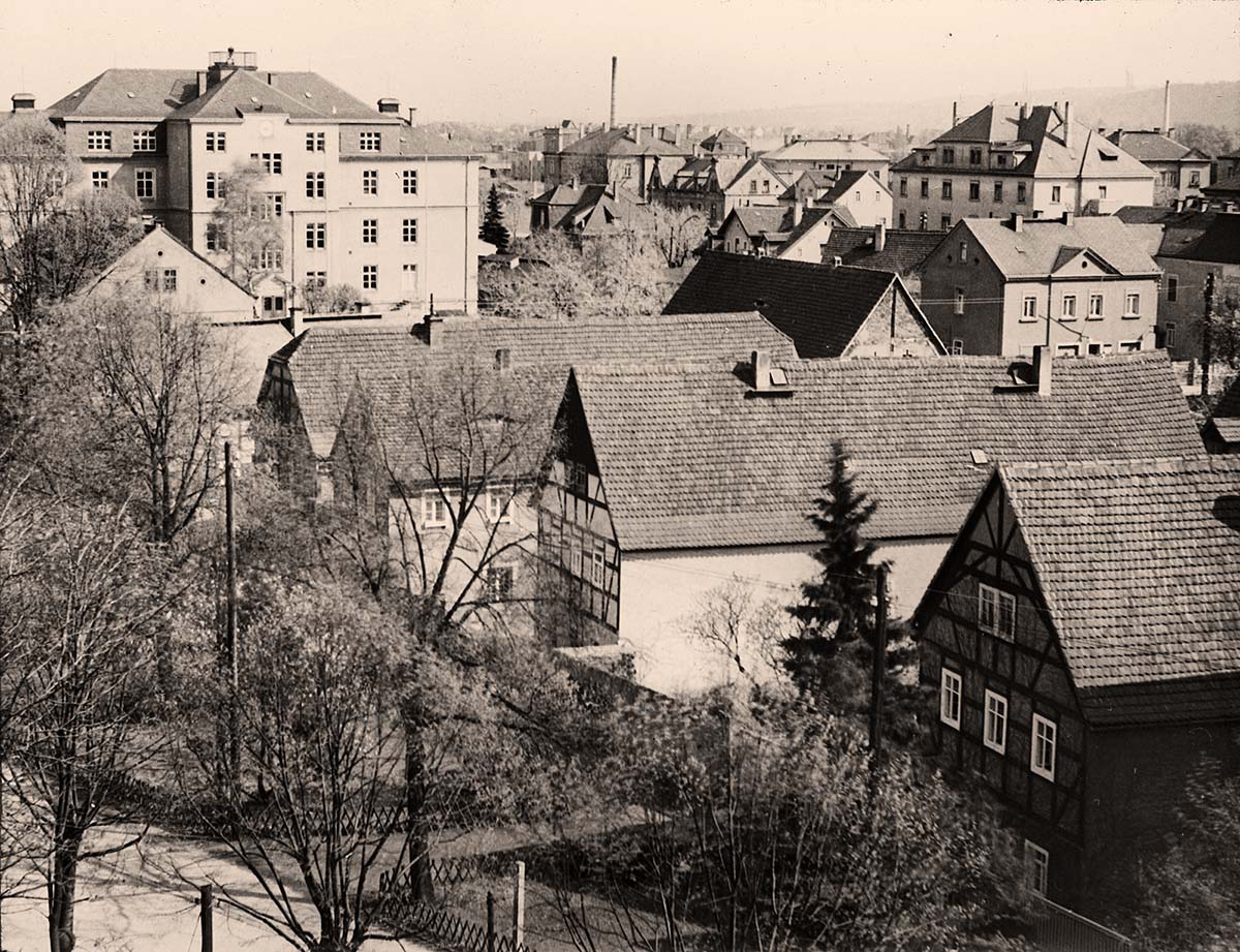 Coswig (Sachsen). Schule Kötitz, um 1930