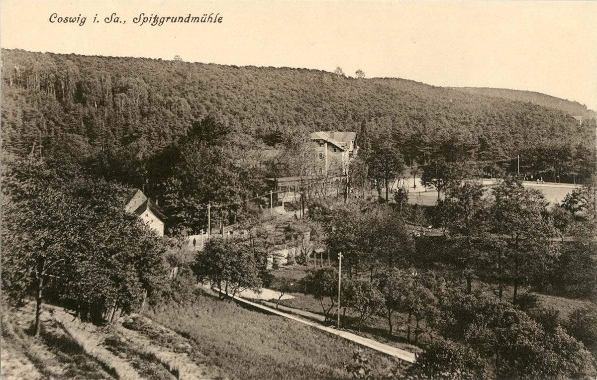 Coswig (Sachsen). Spitzgrundmühle, 1913