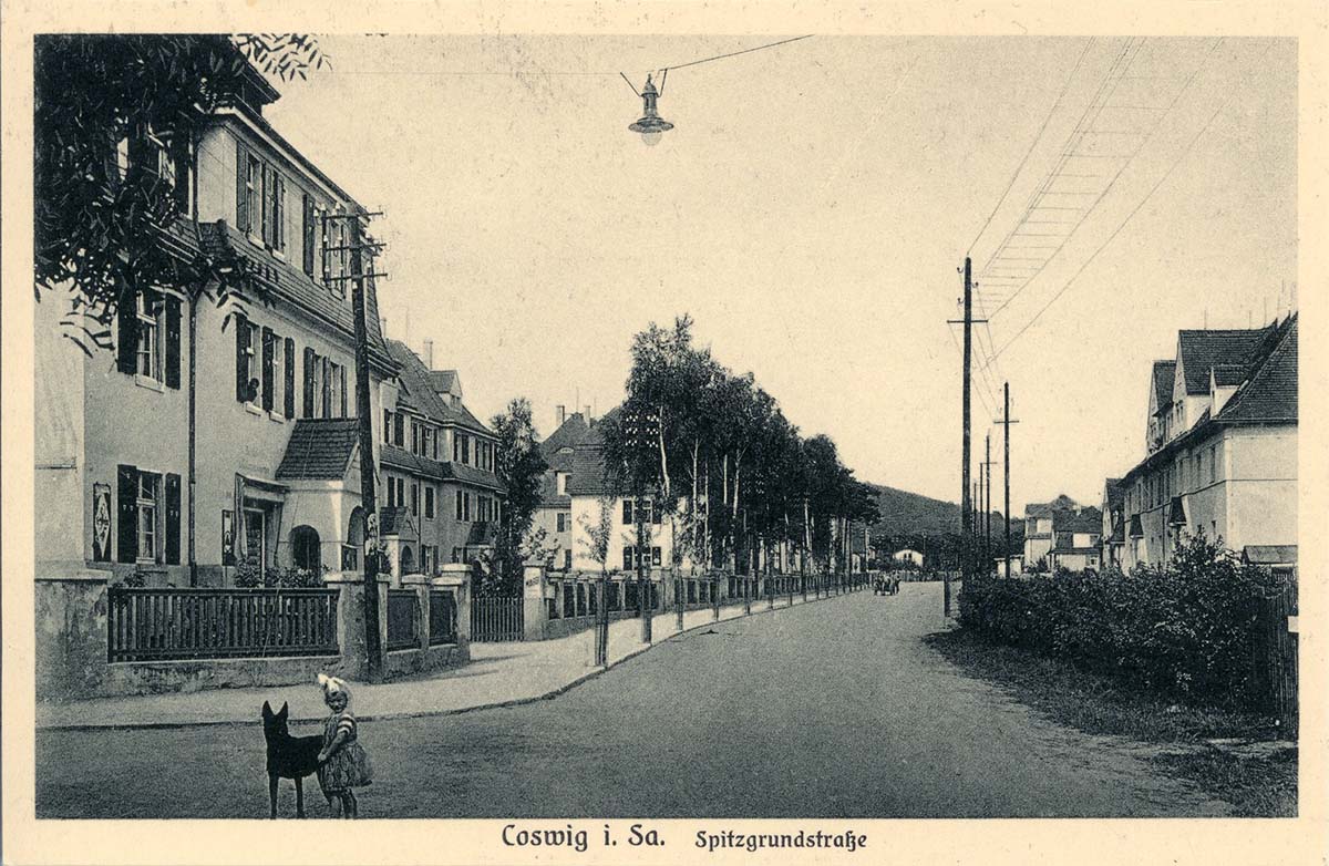 Coswig (Sachsen). Spitzgrundstraße, 1926