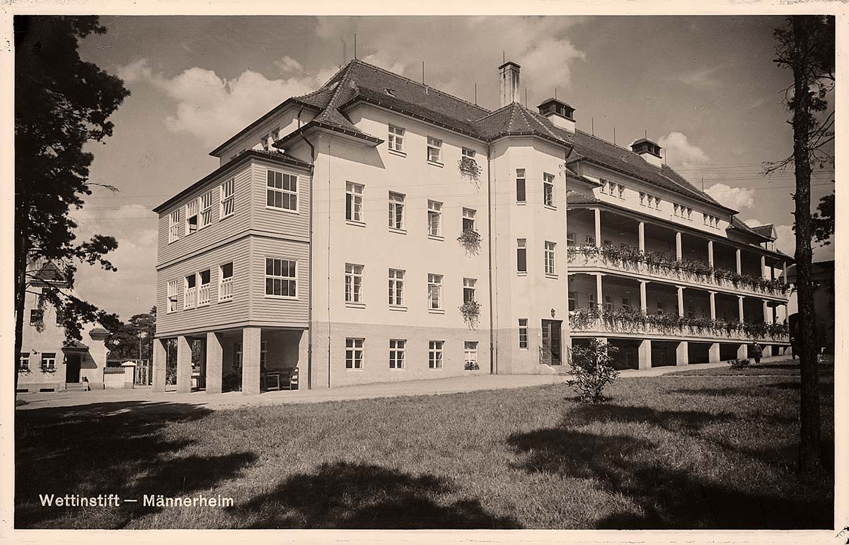 Coswig (Sachsen). Wettinstift, Männerheim, 1929