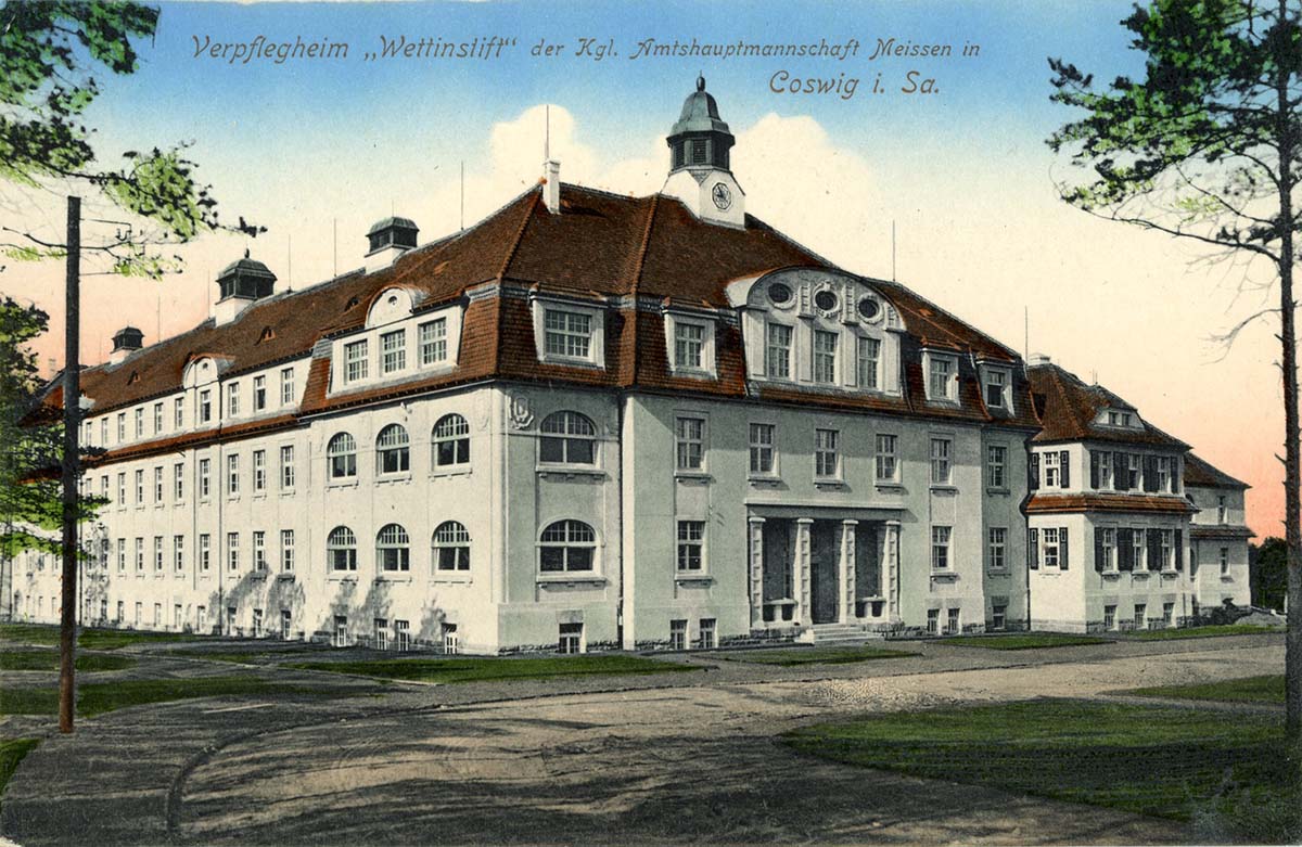 Coswig (Sachsen). Wettinstift, Verpflegeheim, 1913