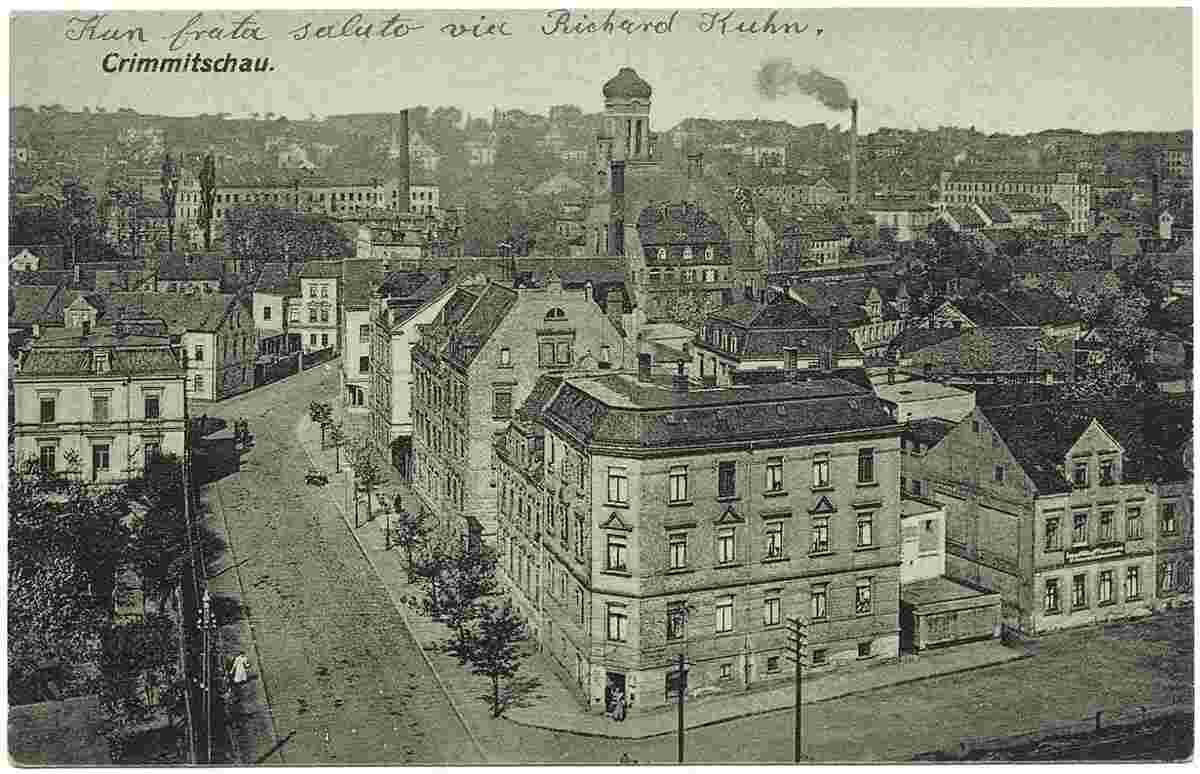 Blick auf Crimmitschau, 1929