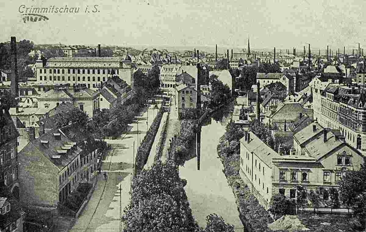 Blick auf Crimmitschau, 1921