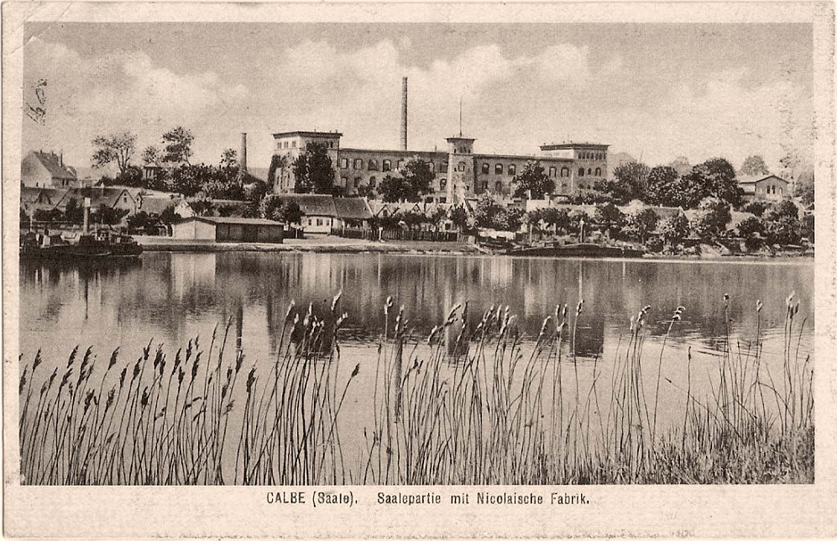 Calbe (Saale). Nicolaische Tuch Fabrik, 1924