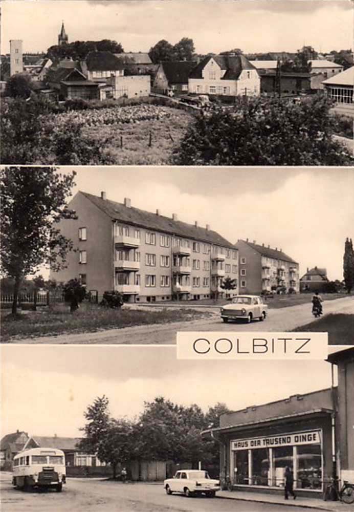 Colbitz. Panorama von Stadt, 1976