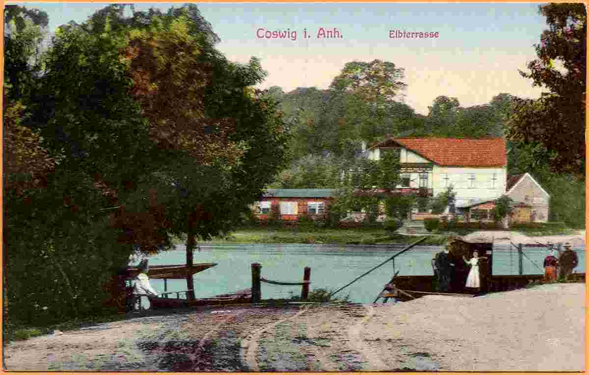 Coswig. Fähre, 1910