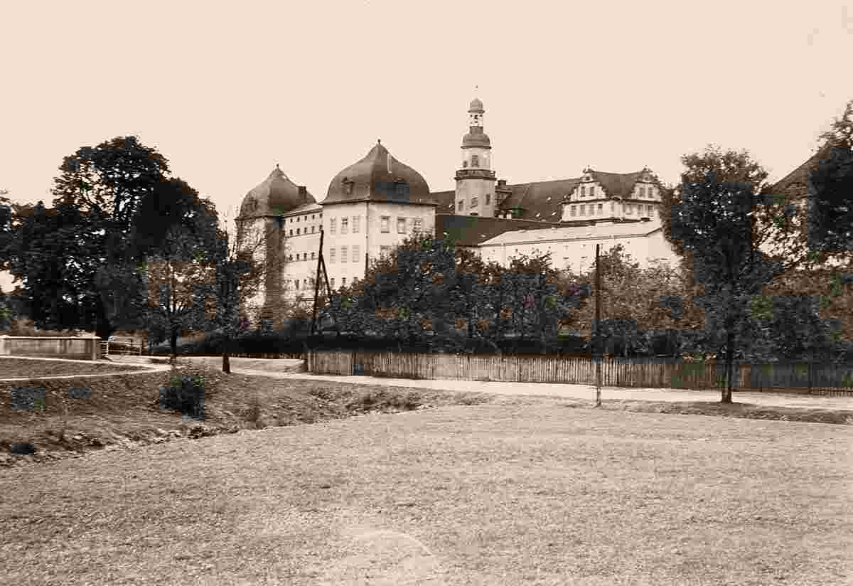 Coswig. Schloß, Ansicht von Südosten, 1926