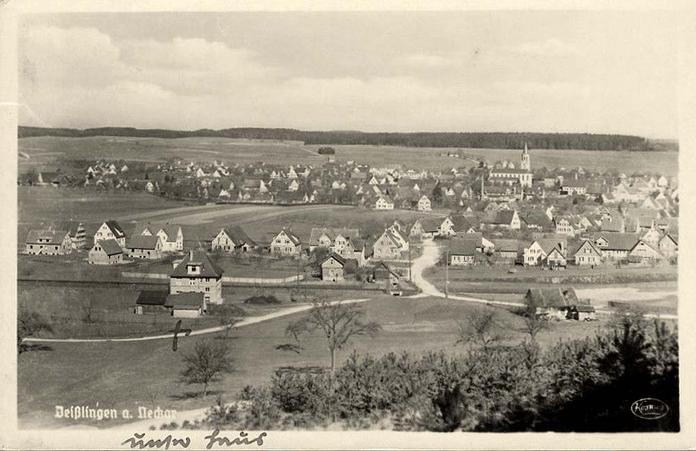 Panorama von Deißlingen, 1941