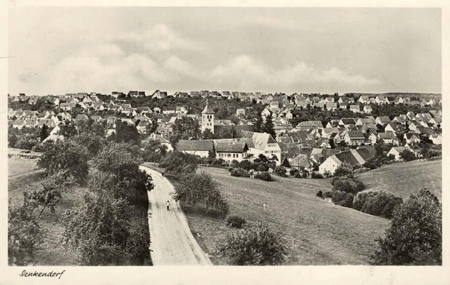 Panorama von Denkendorf (Württemberg), 1952