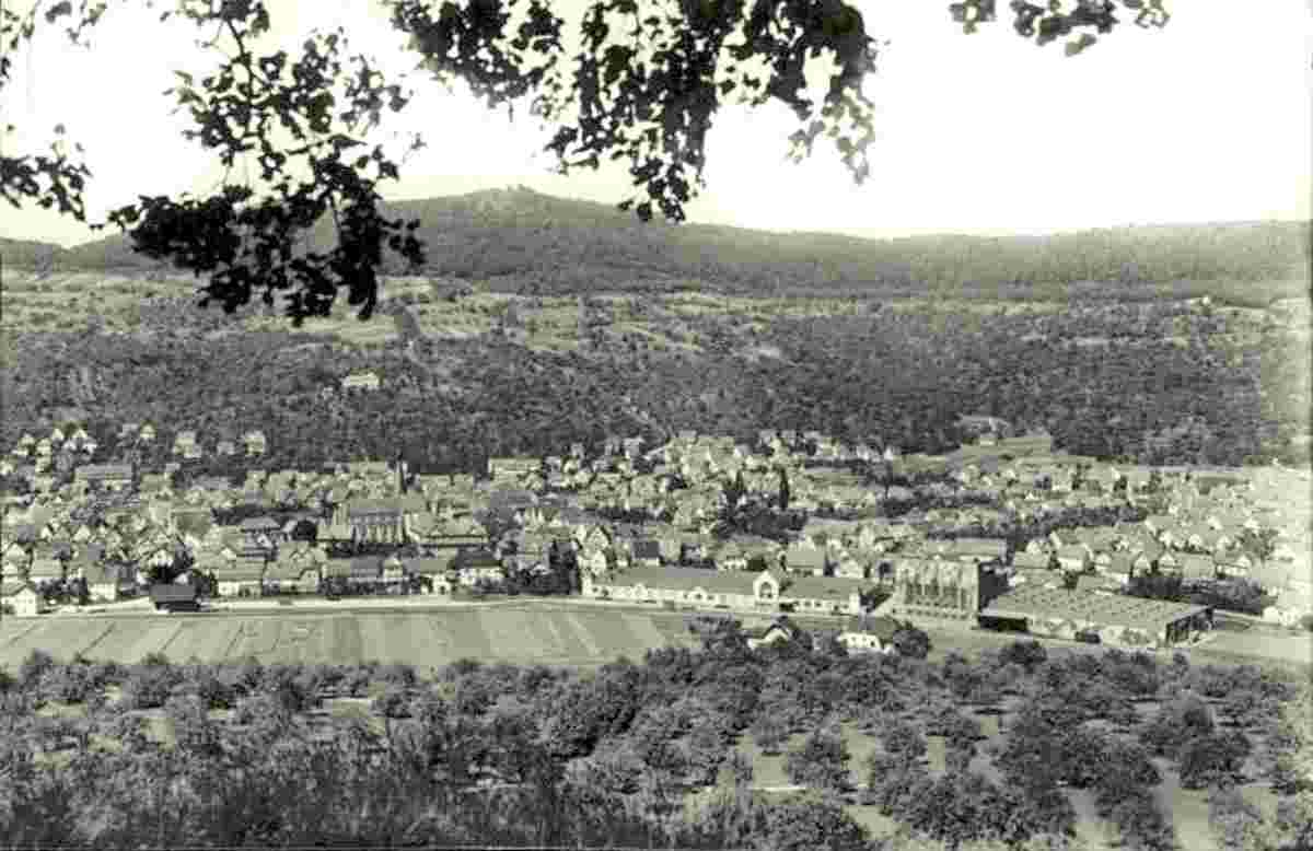 Panorama von Dettingen an der Erms, 1965