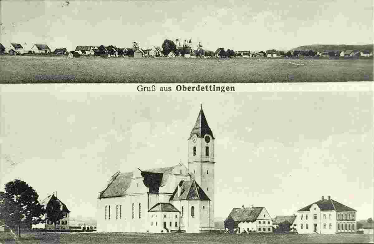 Panorama von Oberdettingen, 1930