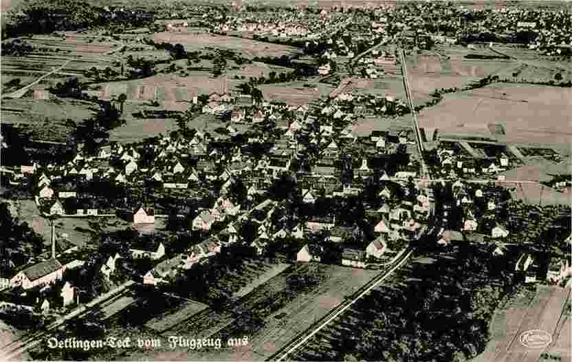 Panorama von Dettingen unter Teck, Luftbild