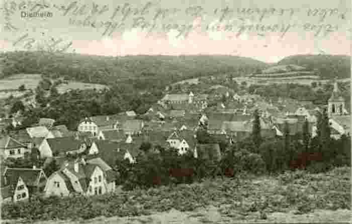 Panorama von Dielheim, 1916