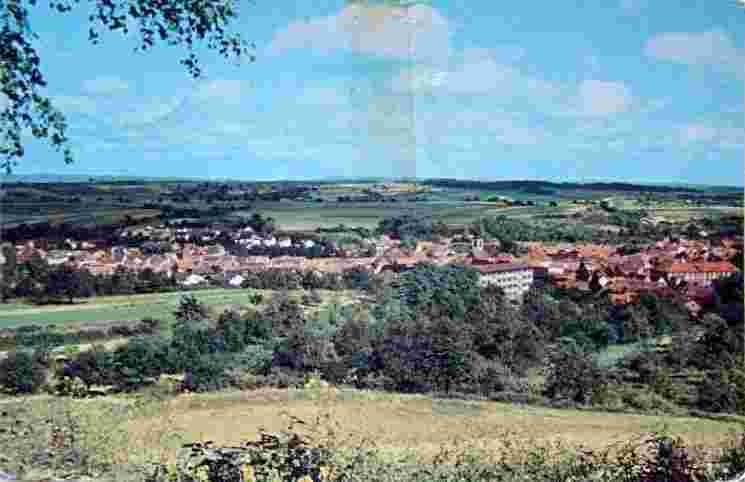 Panorama von Dielheim, um 1970s