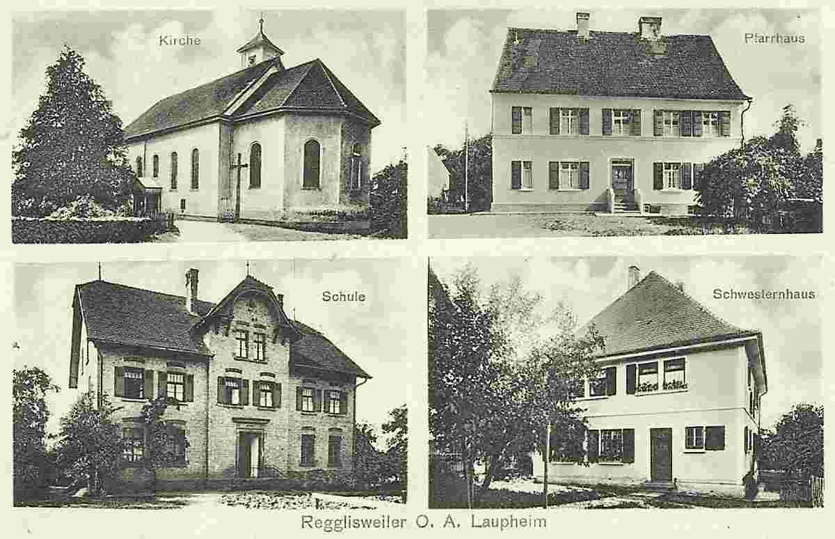 Dietenheim. Regglisweiler - Kirche, Pfarrhaus