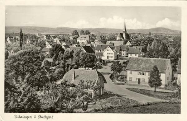 Panorama von Ditzingen, 1949