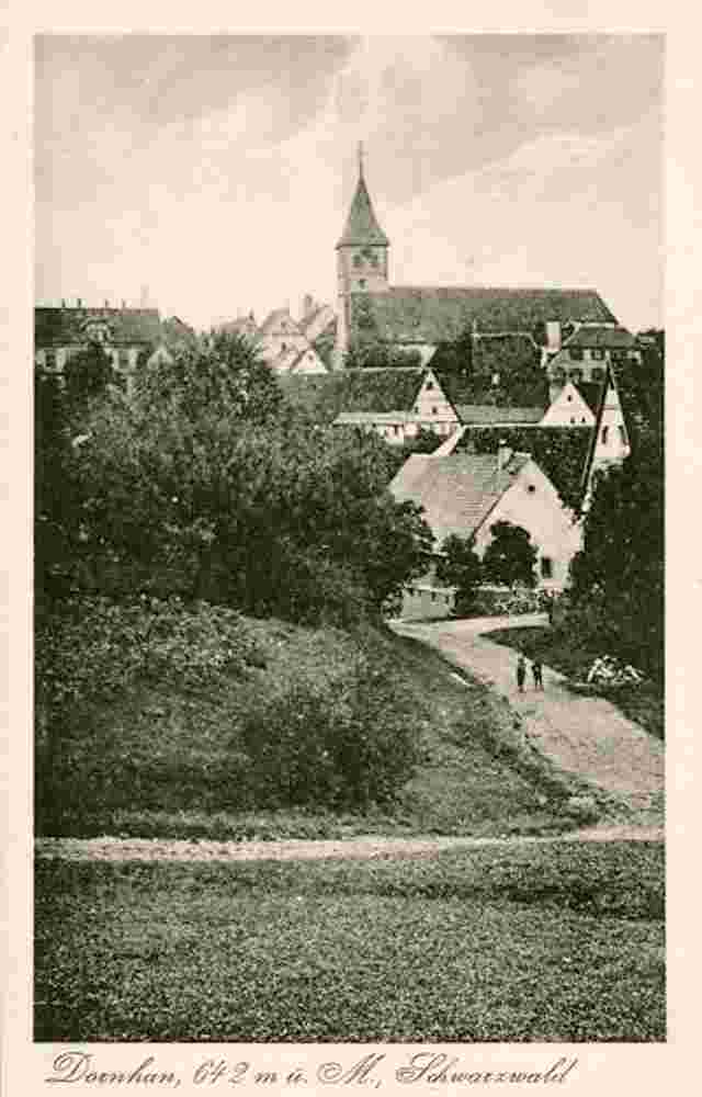 Panorama von Dornhan mit Kirche