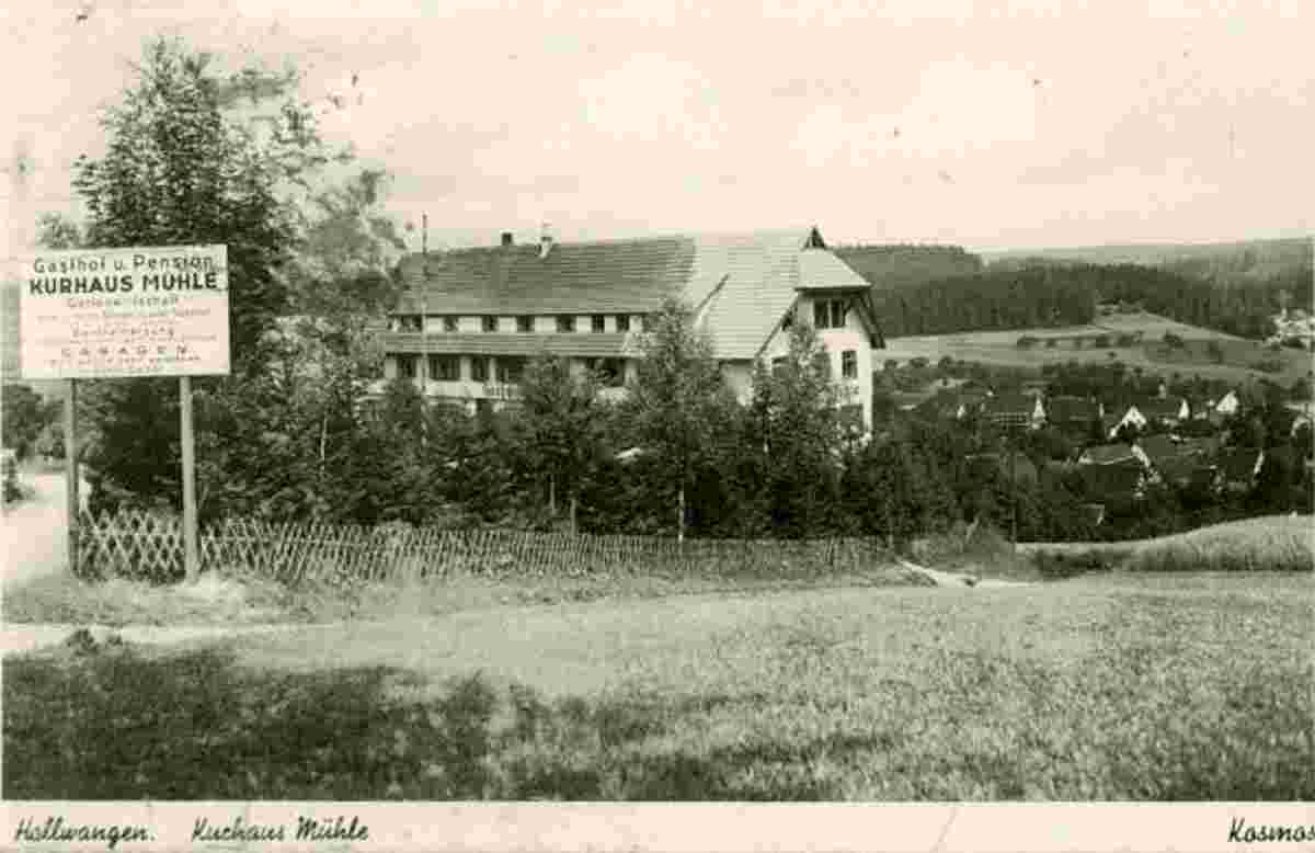 Dornstetten. Hallwangen - Gasthaus und Pension, 1938
