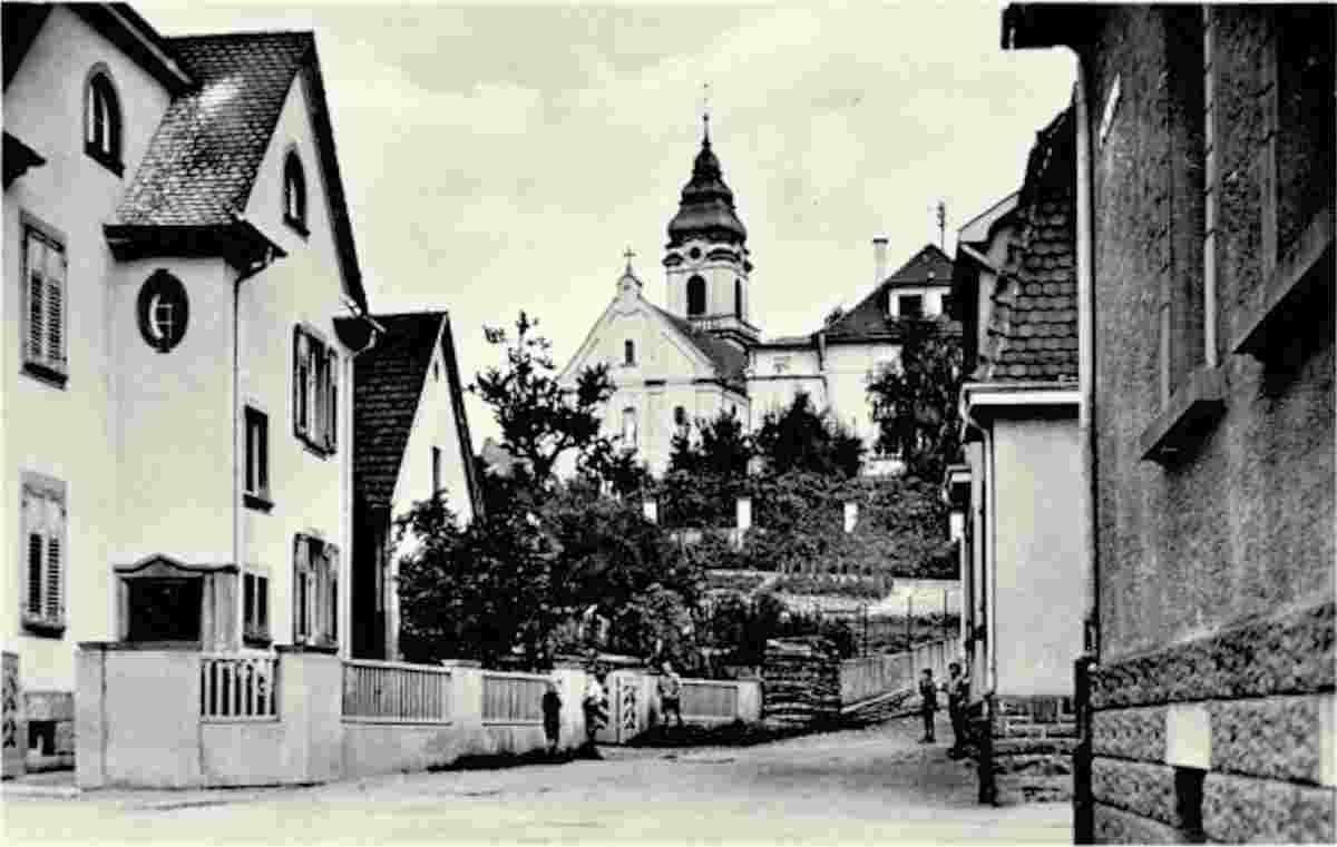 Dossenheim. Katholischen Kirche, 1952
