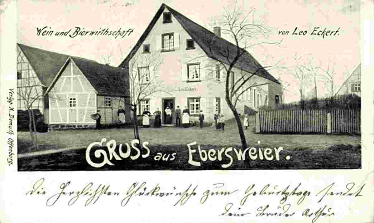 Durbach. Ebersweier - Wein und Bierwirtschaft, 1900
