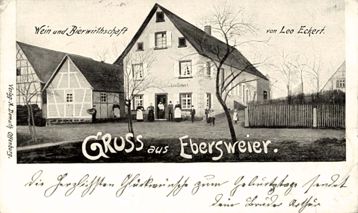 Durbach. Ebersweier - Wein und Bierwirtschaft