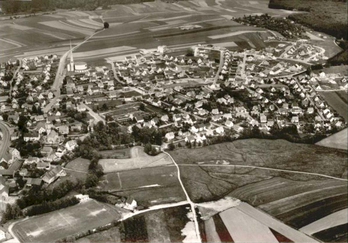 Diedorf, Fliegeraufnahme, 1965