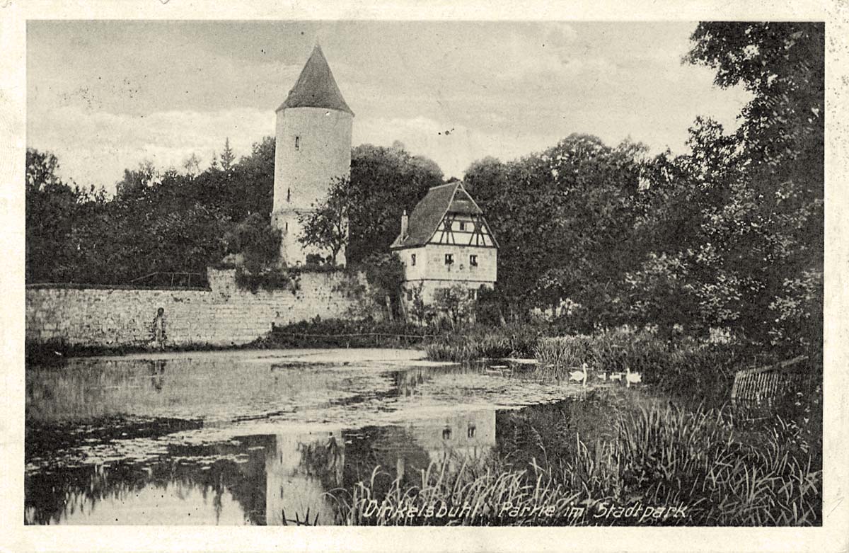 Dinkelsbühl. Stadtpark, 1918