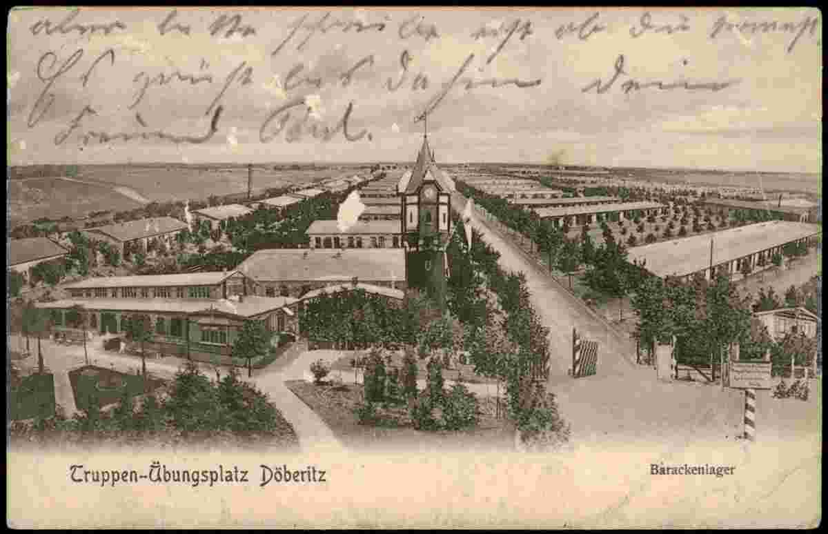 Dallgow-Döberitz. Truppenübungsplatz, Barackenlager, 1905