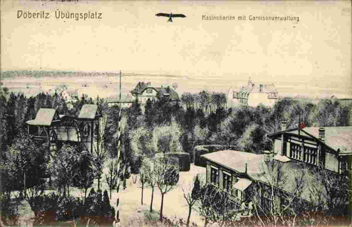 Dallgow-Döberitz. Truppenübungsplatz, Kasino, Garnison Verwaltung, Feldpost, 1915