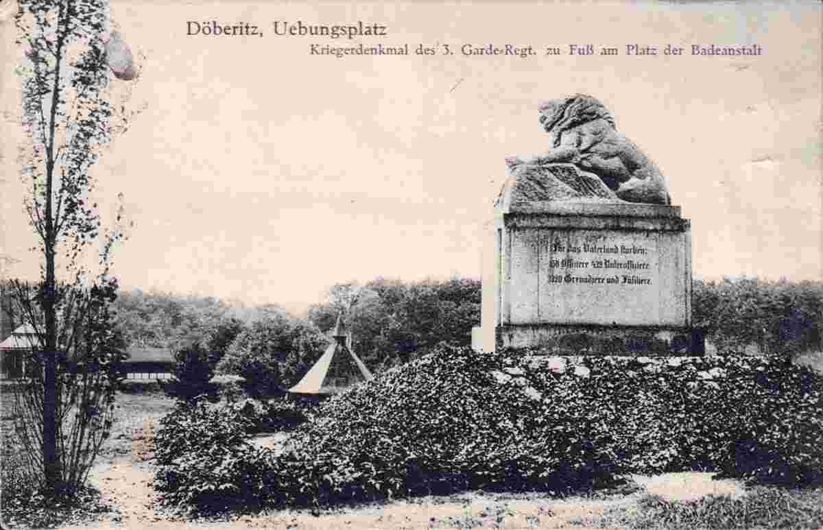 Dallgow-Döberitz. Truppenübungsplatz, Kriegerdenkmal 3. Garde-Regiment zu Fuß