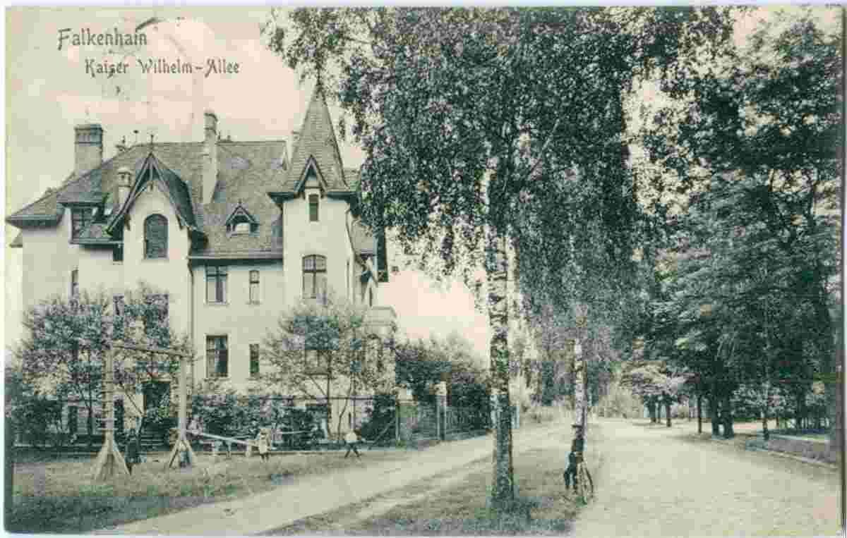 Drahnsdorf. Falkenhain - Kaiser-Wilhelm-Allee, 1912