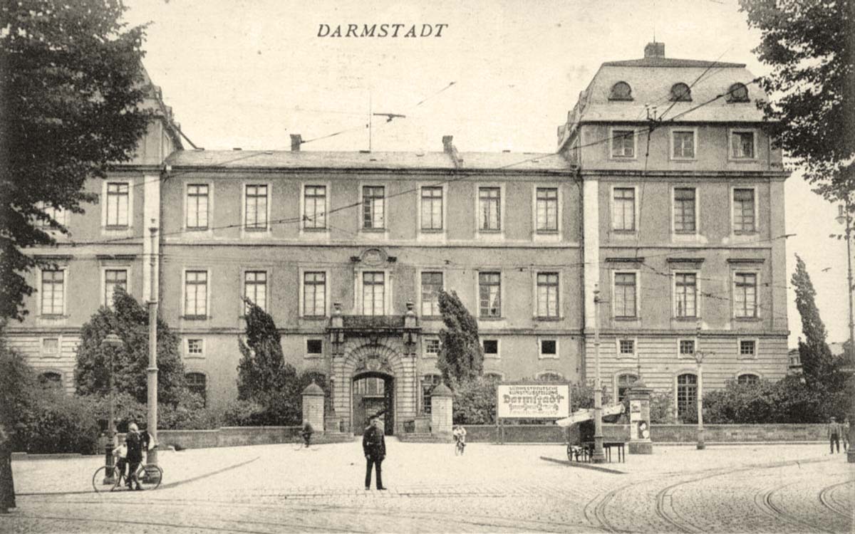 Darmstadt. Panorama von Stadtgebäude