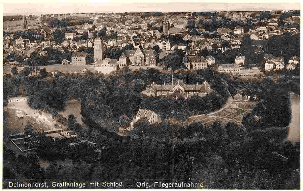 Delmenhorst. Graftanlage und Schloß, 1937