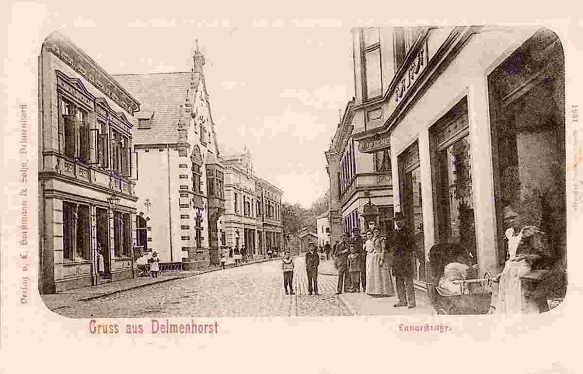 Delmenhorst. Lange Straße, Kindermädchen, 1900