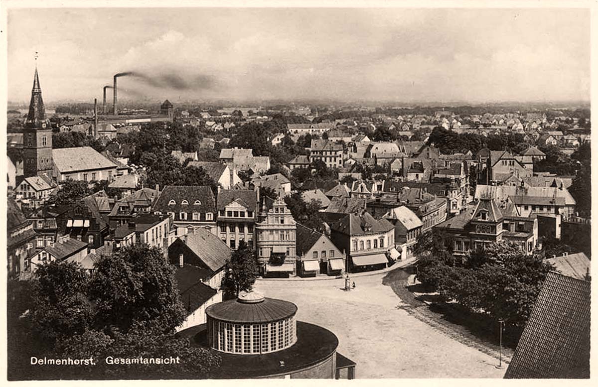 Delmenhorst. Panorama von Stadt