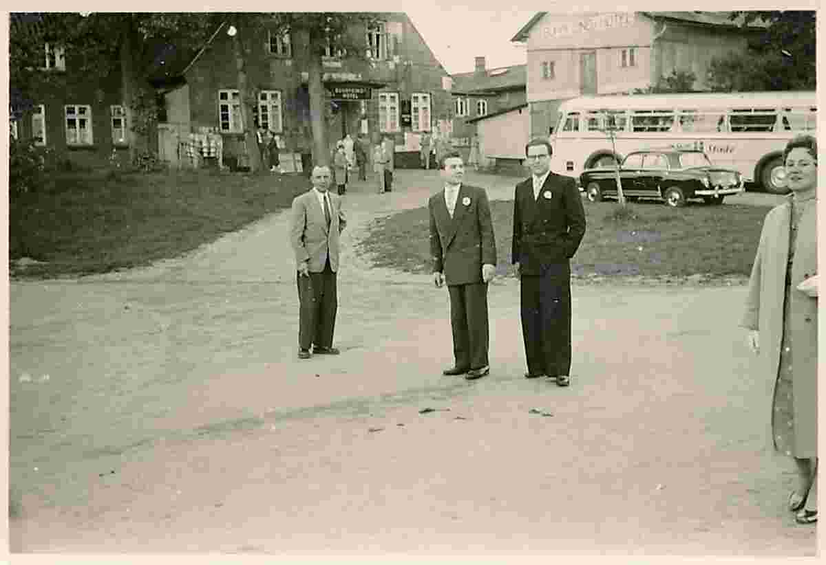 Drochtersen. Blick auf Krautsand, 1955