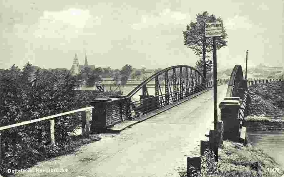 Datteln. Kanalbrücke, 1929