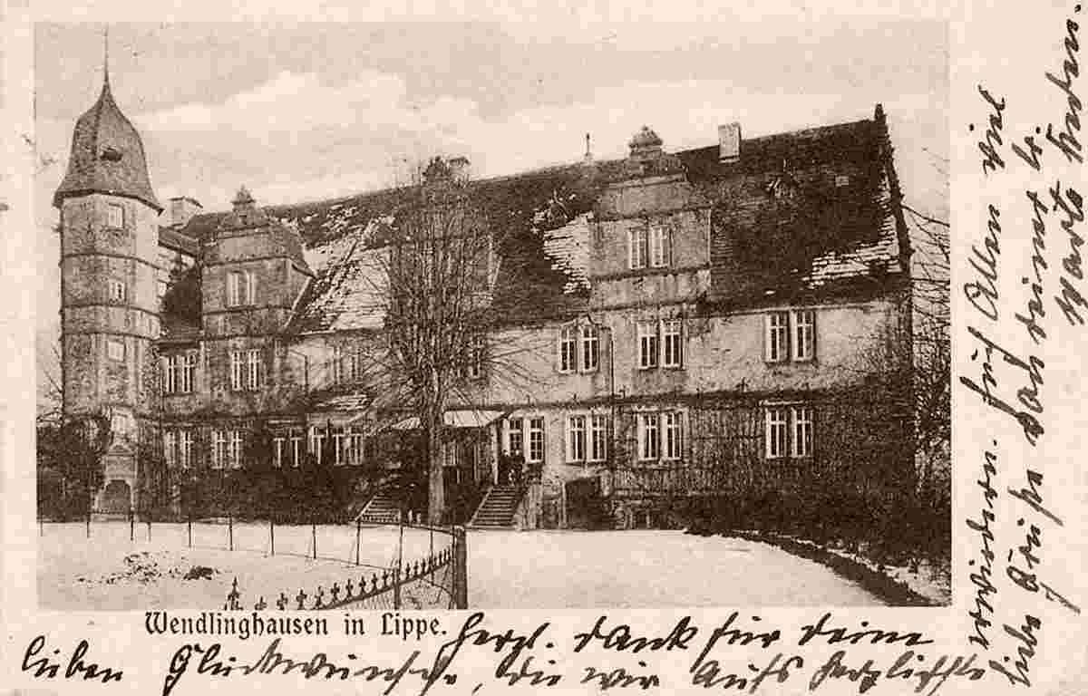 Dörentrup. Schloß Wendlinghausen, 1906