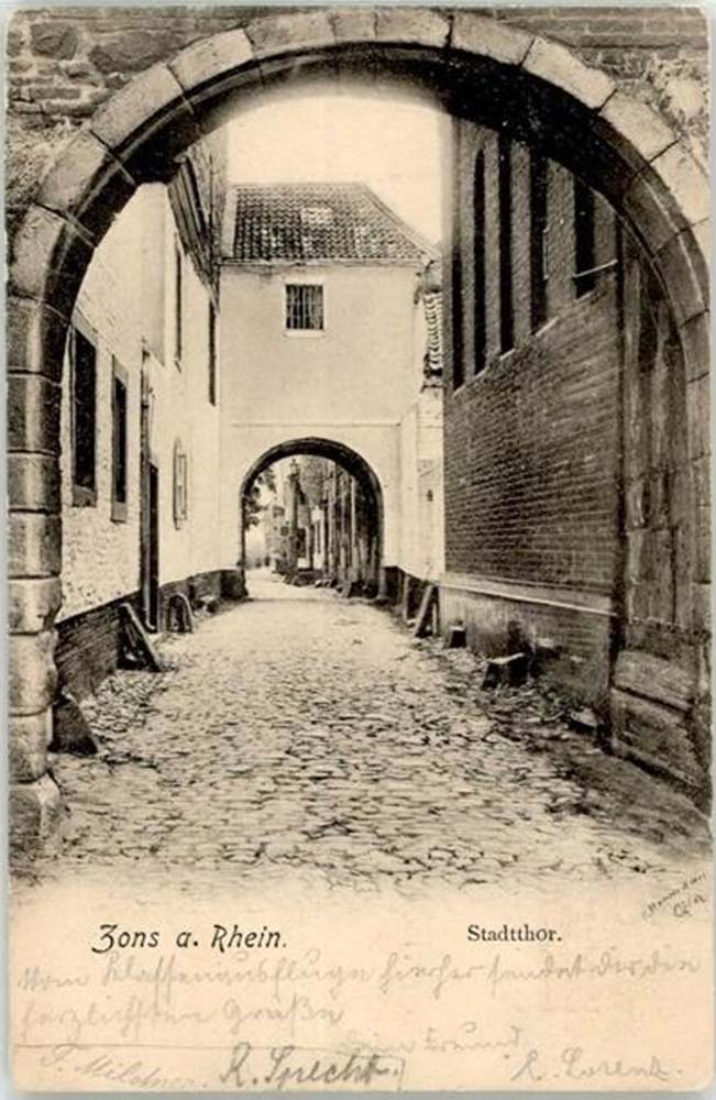 Dormagen. Zons - Stadttor, 1904