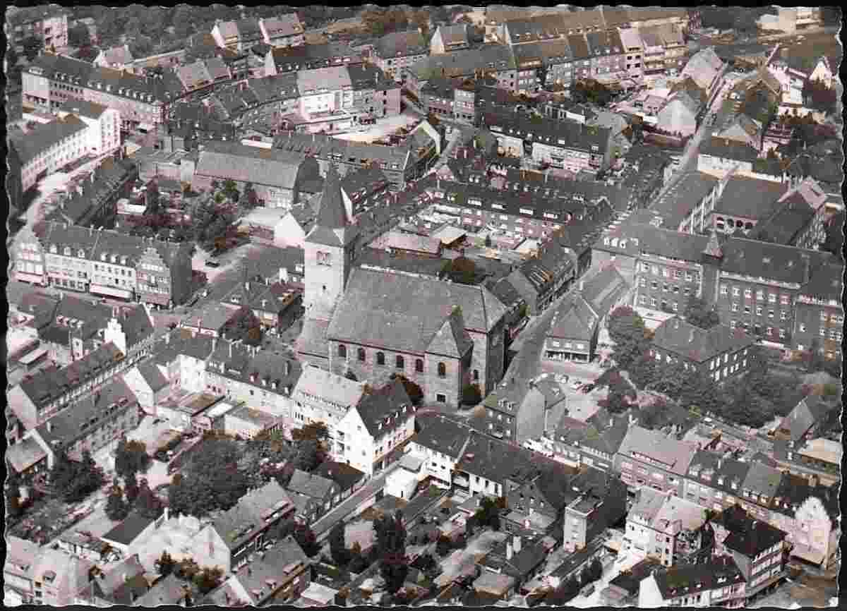Dorsten. Panorama der Stadt, um 1960s