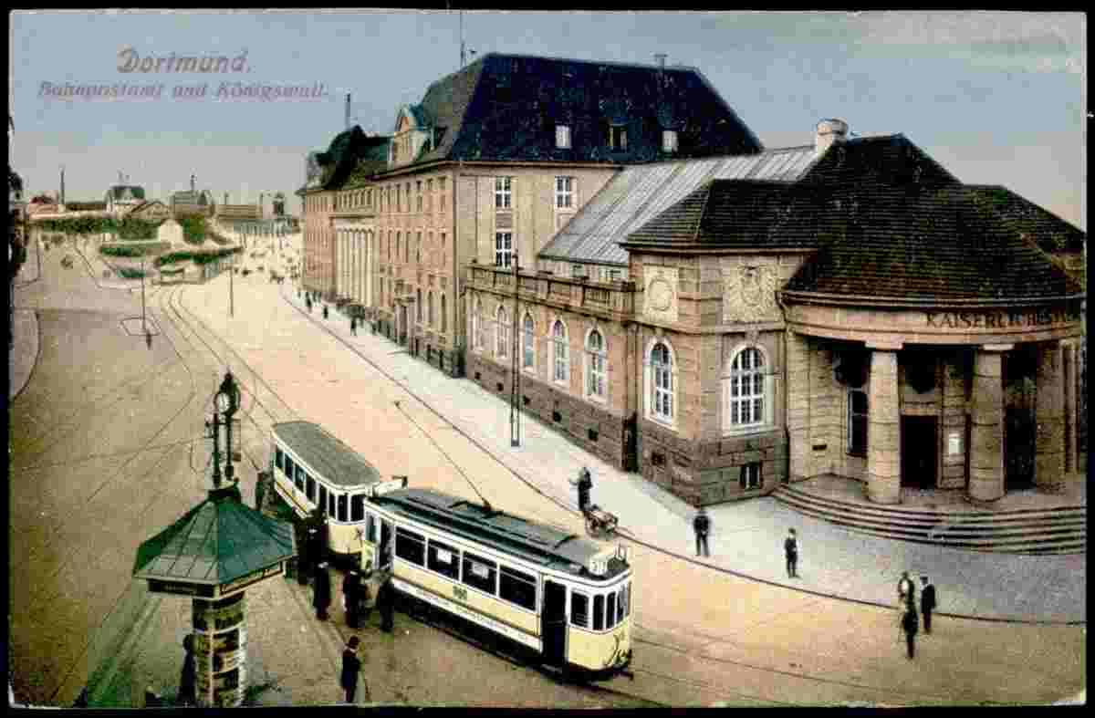 Dortmund. Bahnpostamt und Königswall