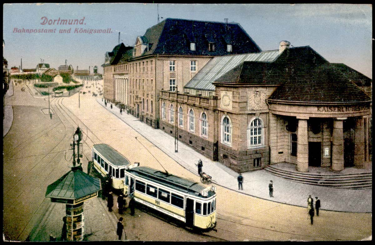 Dortmund. Bahnpostamt und Königswall