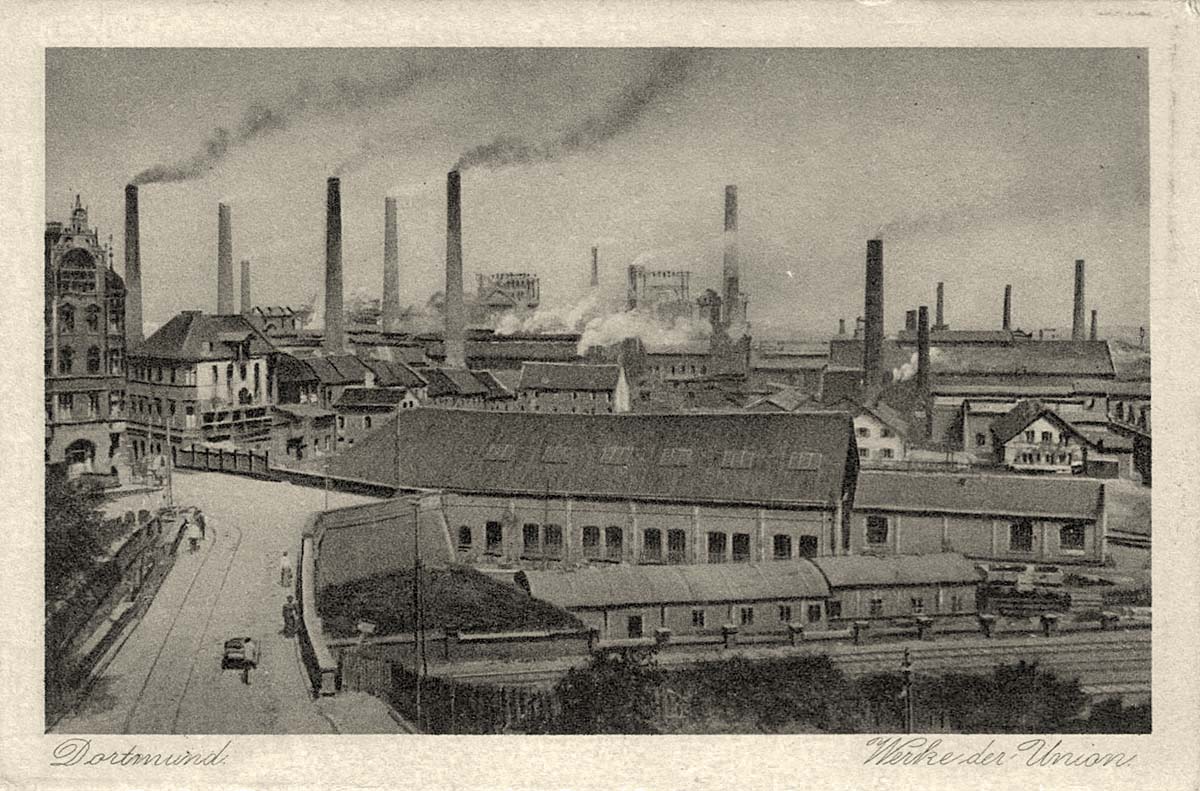 Dortmund. Usine Mine Union, Werke, 1913
