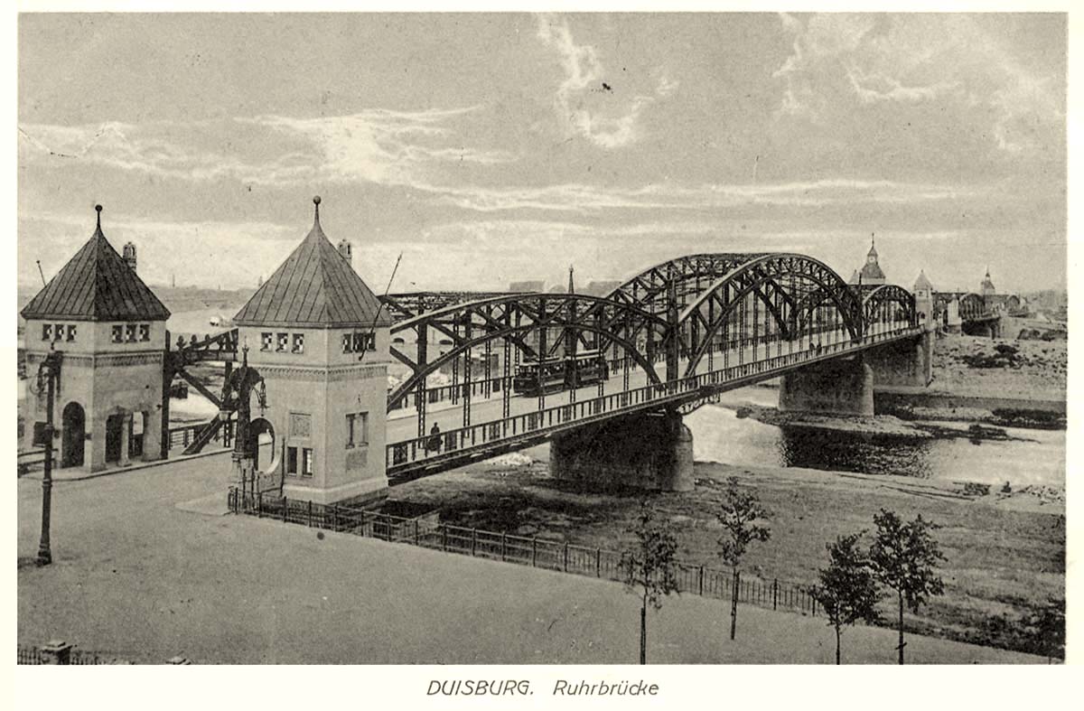 Duisburg. Ruhrbrücke, 1915